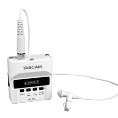 Tascam DR-10L inspelare med lavaliermikrofon, vit