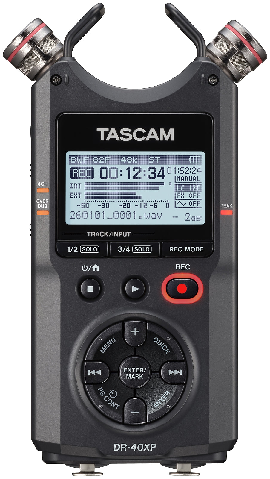 Tascam DR-40XP handhållen inspelare, diktafon