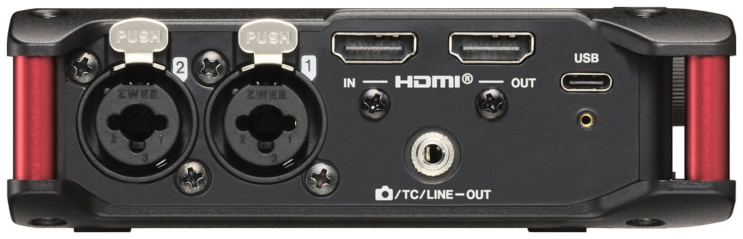 Tascam 4-kanals audio-inspelare med HDMI-tidskod