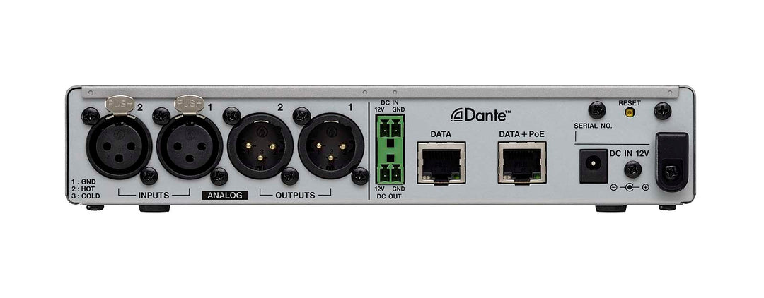 Tascam MM-2D Analog Dante-omvandlare 2 in / 2 out, XLR