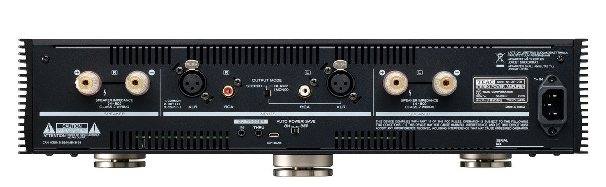 TEAC AP-701 stereo/monoförstärkare (svart)