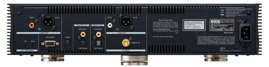 TEAC VRDS-701 CD-spelare (svart)