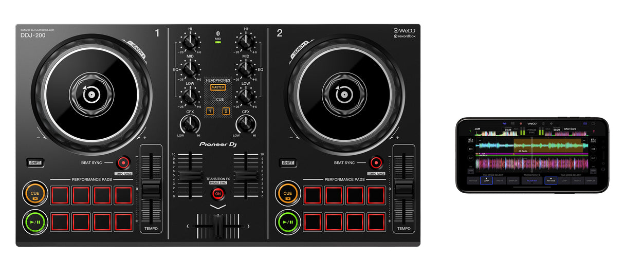 Pioneer DJ DDJ-200 DJ Kontroller 