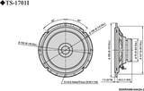 Pioneer TS-1701i bilhögtalare (17 cm, 6,5")