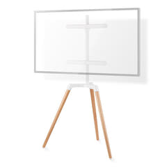 TV golvstativ (vit, bok, 50-65")
