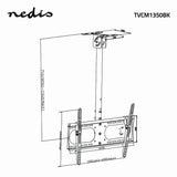 TV takfäste lutbar (42-65", 45 kg)
