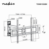 Tv fäste helt rörligt (37-70", 25 kg)