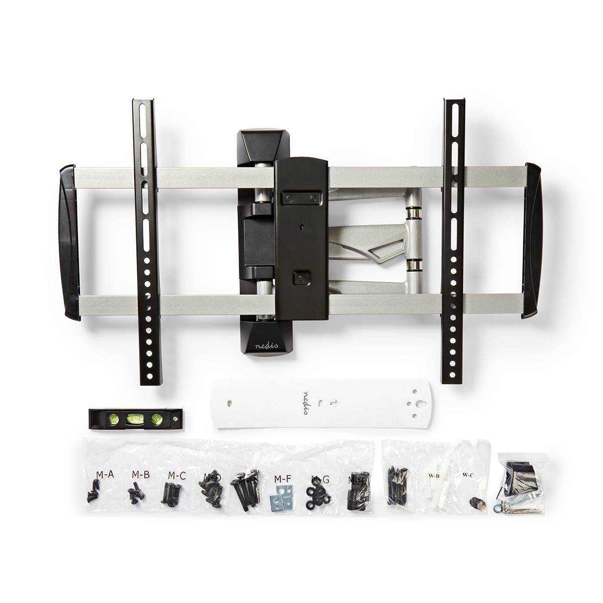TV fäste helt rörligt (svart, silver, 42-70", 35 kg)