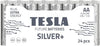 Tesla Silver+ AA Alkaliska Batterier (24 st)