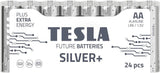 Tesla Silver+ AA Alkaliska Batterier (24 st)