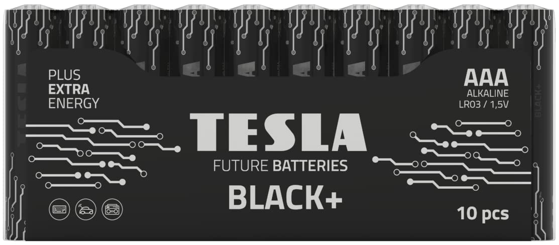 Tesla Black+ AAA Batterier (10 st)