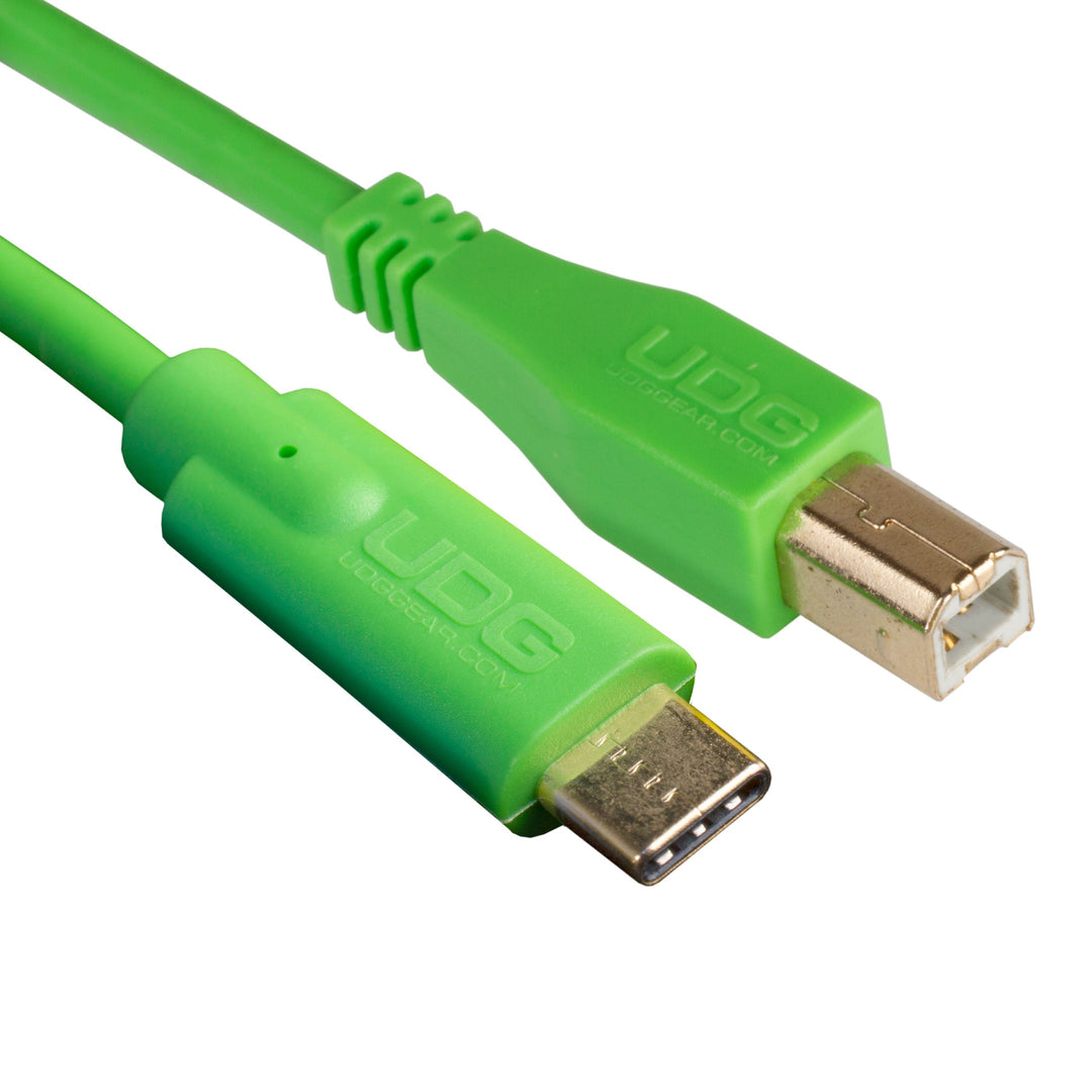 UDG Ultimate audio Kabel USB 2.0 C-B Grön Rak 1,5m