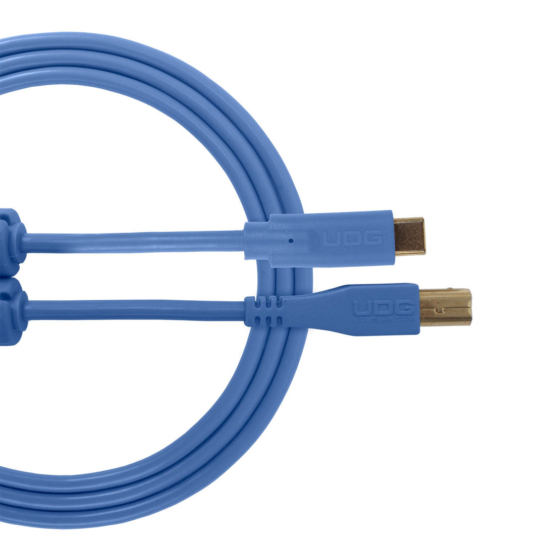 UDG Ultimate audio Kabel USB 2.0 C-B Blå Rak 1,5m