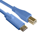 UDG Ultimate audio Kabel USB 2.0 C-B Blå Rak 1,5m