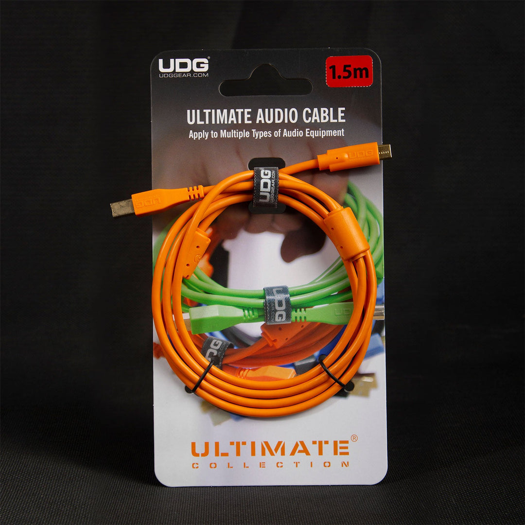 UDG Ultimate audio Kabel USB 2.0 C-B Orange Rak 1,5m