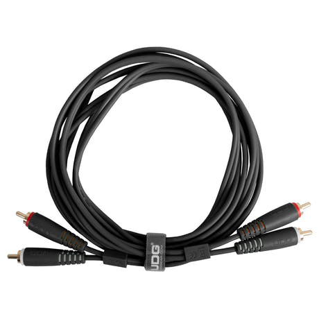 UDG Ultimate audio Kabel set RCA - RCA Svart Rak 3m