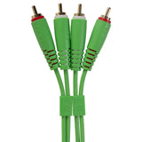 UDG Ultimate audio Kabel set RCA - RCA Grön Rak 3m