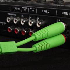 UDG Ultimate audio Kabel set RCA - RCA Grön Rak 3m