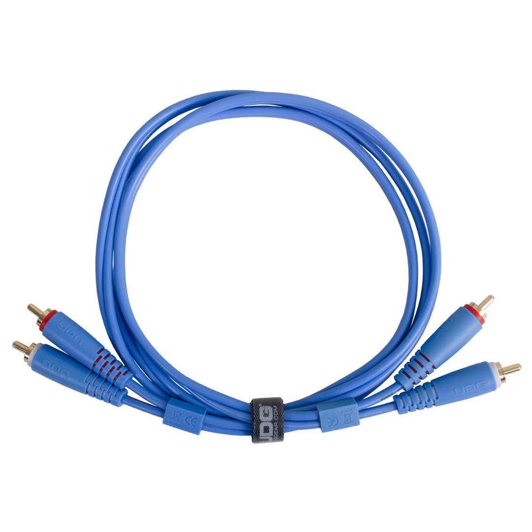UDG Ultimate audio Kabel set RCA - RCA Blå Rak 3m