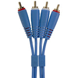 UDG Ultimate audio Kabel set RCA - RCA Blå Rak 1,5m