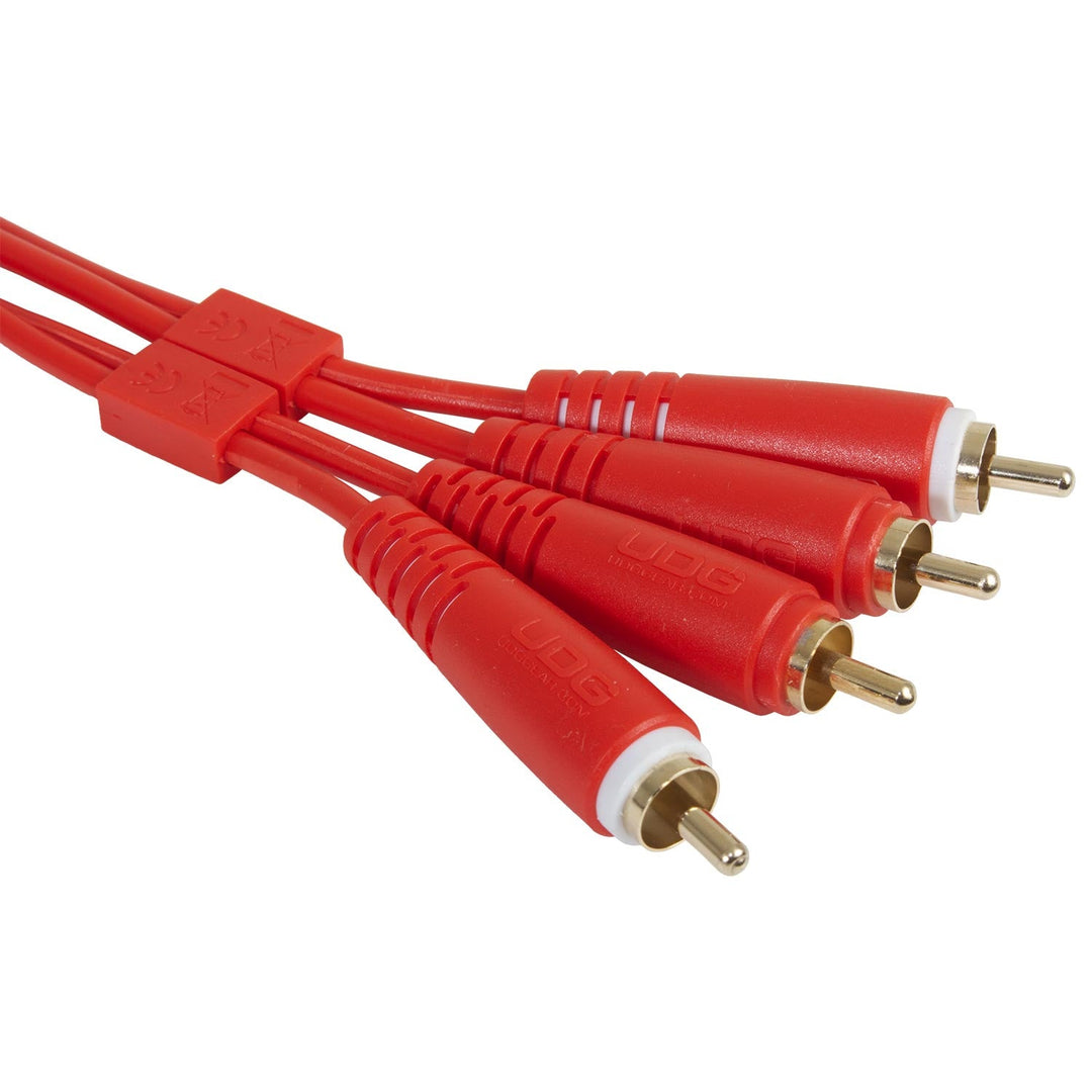 UDG Ultimate audio Kabel set RCA - RCA Röd Rak 1,5m
