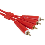 UDG Ultimate audio Kabel set RCA - RCA Röd Rak 1,5m