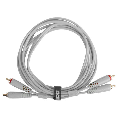 UDG Ultimate audio Kabel set RCA - RCA Vit Rak 1,5m