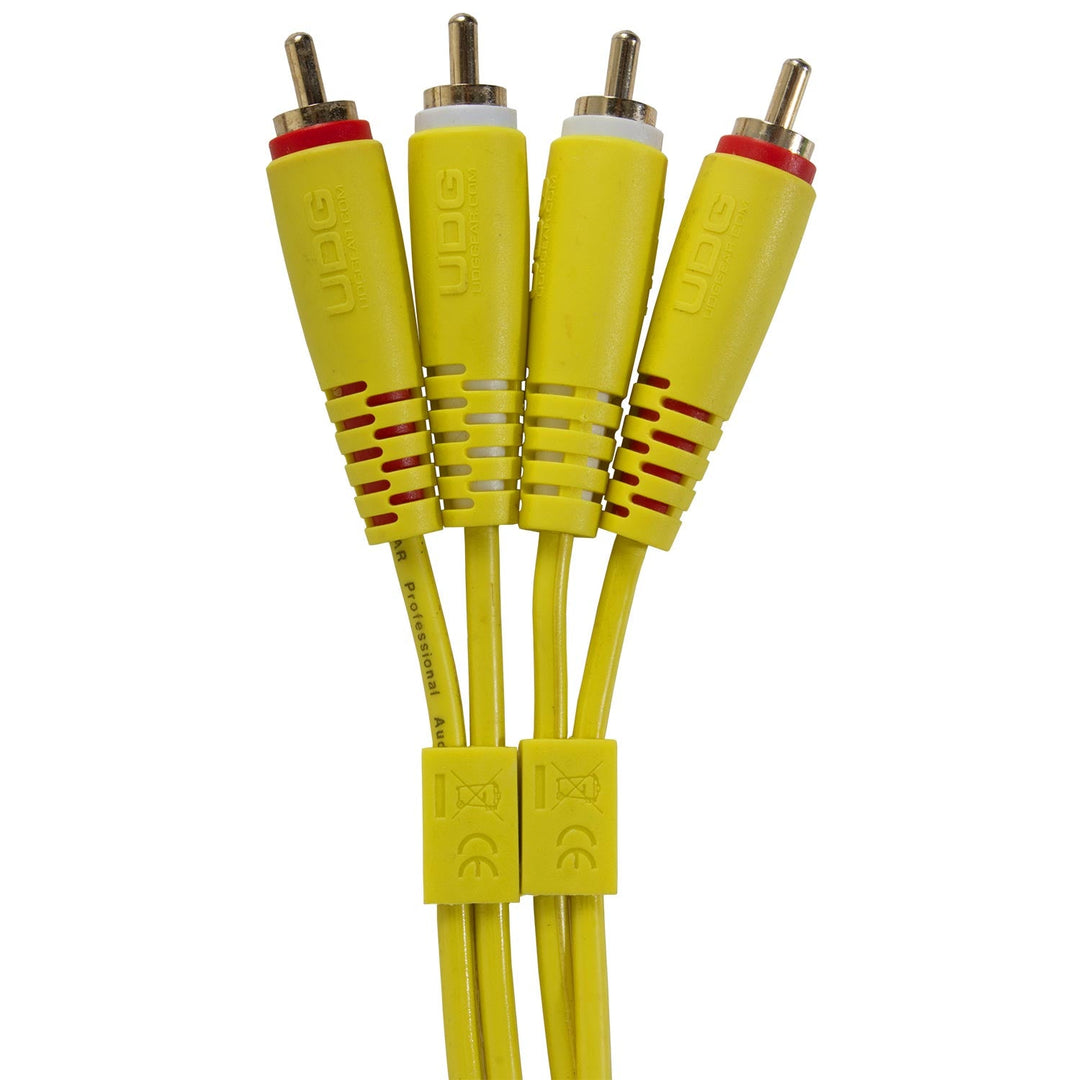 UDG Ultimate audio Kabel set RCA - RCA Gul Rak 1,5m