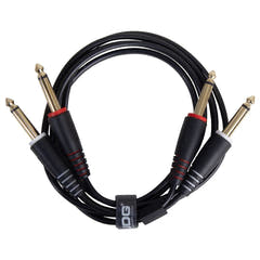 UDG Ultimate Audio Cable Set 1/4'' Jack-1/4'' Jack Svart Rak 1,5m