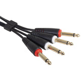 UDG Ultimate Audio Cable Set 1/4'' Jack-1/4'' Jack Svart Rak 1,5m