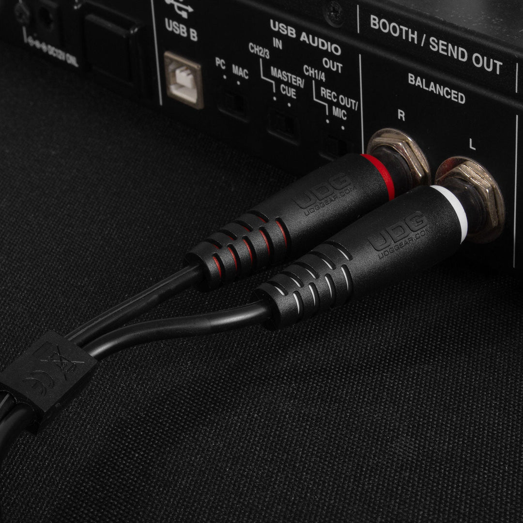 UDG Ultimate Audio Cable Set 1/4'' Jack-1/4'' Jack Svart Rak 3m