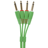 UDG Ultimate Audio Cable Set 1/4'' Jack-1/4'' Jack Grön Rak 3m