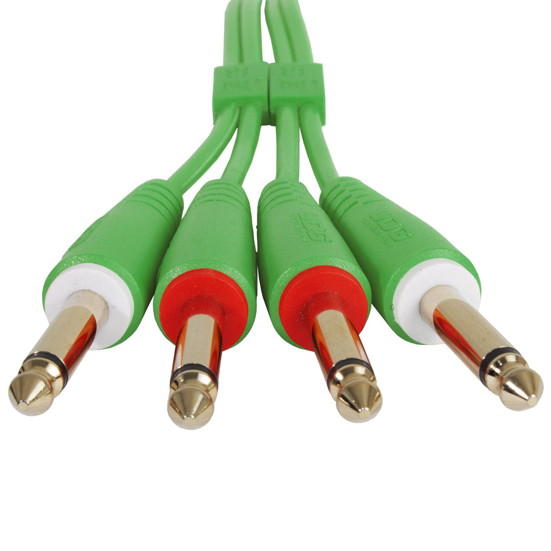 UDG Ultimate Audio Cable Set 1/4'' Jack-1/4'' Jack Grön Rak 3m