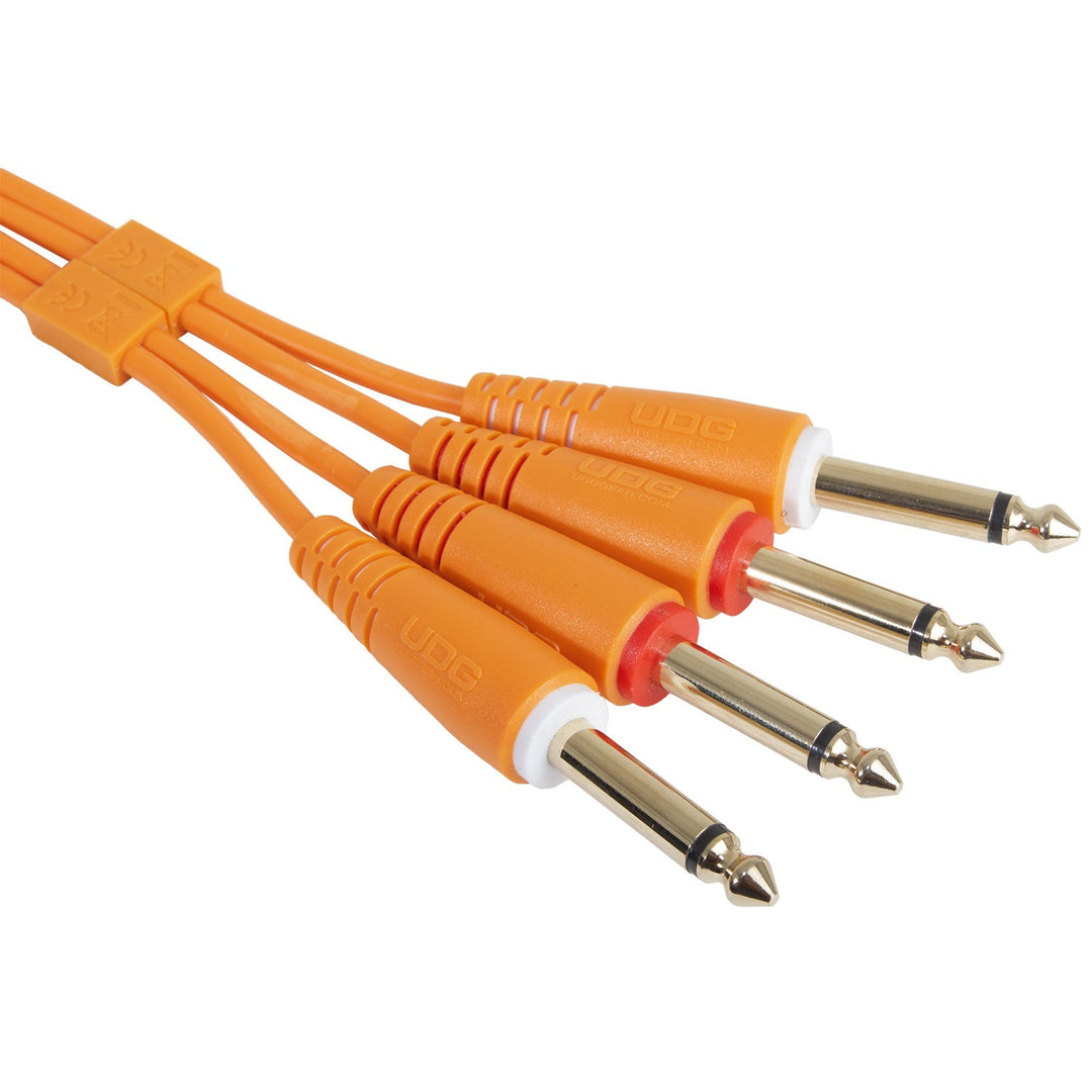 UDG Ultimate Audio Cable Set 1/4'' Jack-1/4'' Jack Orange Rak 3m