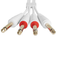 UDG Ultimate Audio Cable Set 1/4'' Jack-1/4'' Jack Vit Rak 1,5m