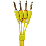 UDG Ultimate Audio Cable Set 1/4'' Jack-1/4'' Jack Gul Rak 3m