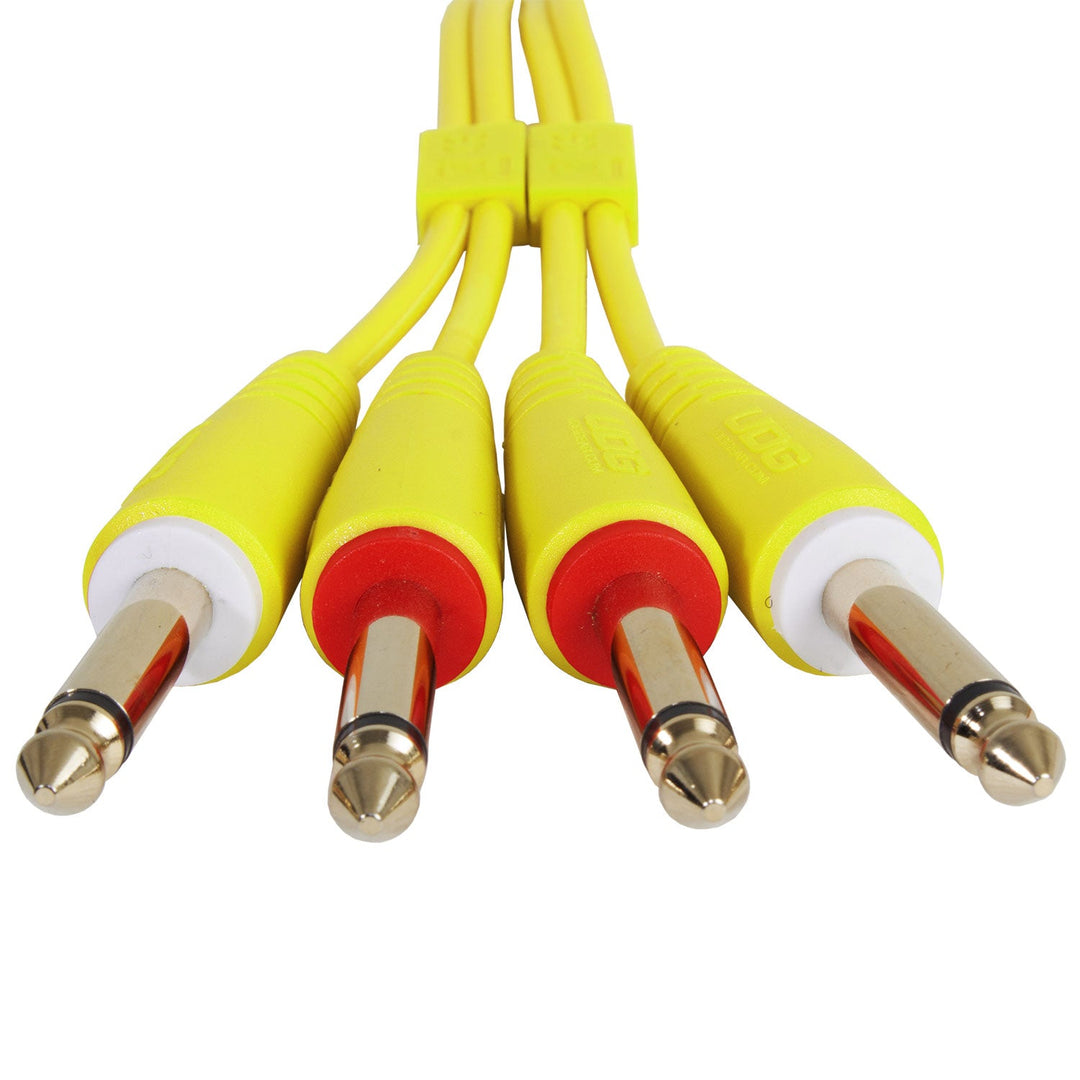 UDG Ultimate Audio Cable Set 1/4'' Jack-1/4'' Jack Gul Rak 3m