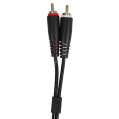 UDG Ultimate audio Kabel set RCA Rak-RCA Vinklad Svart 3m