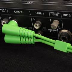 UDG Ultimate audio Kabel set RCA Rak-RCA Vinklad Grön 3m