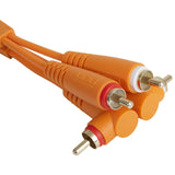 UDG Ultimate Audio Cable Set RCA Rak-RCA Vinklad Orange 3m