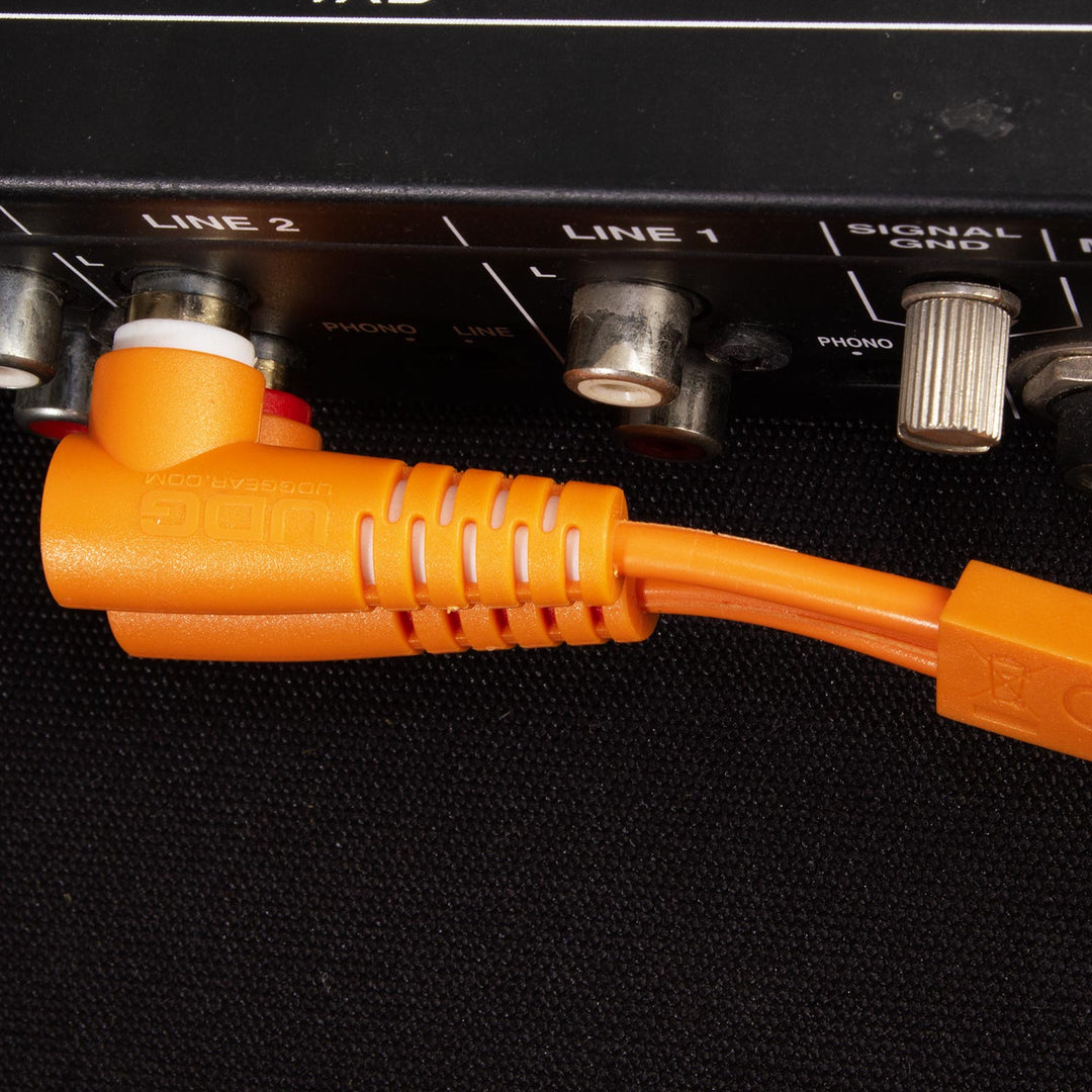UDG Ultimate Audio Cable Set RCA Rak-RCA Vinklad Orange 3m