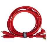 UDG Ultimate audio Kabel set RCA Rak-RCA Vinklad Röd 3m