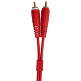 UDG Ultimate audio Kabel set RCA Rak-RCA Vinklad Röd 3m