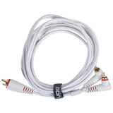 UDG Ultimate audio Kabel set RCA Rak-RCA Vinklad Vit 3m
