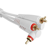 UDG Ultimate audio Kabel set RCA Rak-RCA Vinklad Vit 3m
