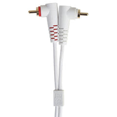 UDG Ultimate audio Kabel set RCA Rak-RCA Vinklad Vit 3m