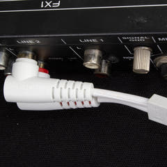 UDG Ultimate audio Kabel set RCA Rak-RCA Vinklad Vit 3m