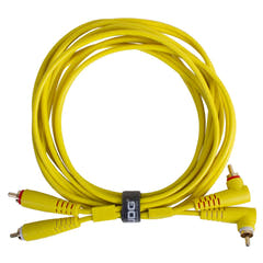 UDG Ultimate audio Kabel set RCA Rak-RCA Vinklad Gul 3m