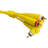 UDG Ultimate audio Kabel set RCA Rak-RCA Vinklad Gul 3m