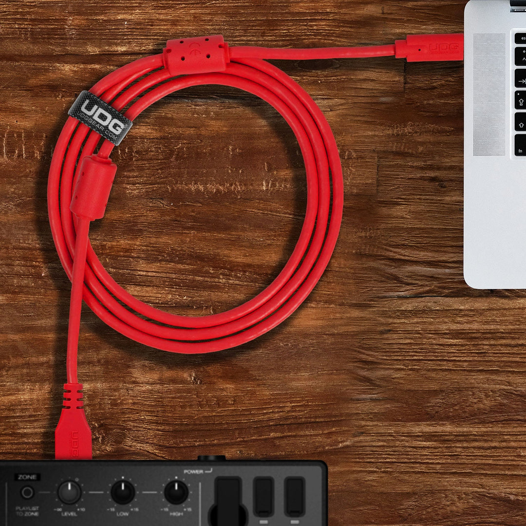 UDG Ultimate Cable USB 3.2 C-A Röd Rak 1,5m